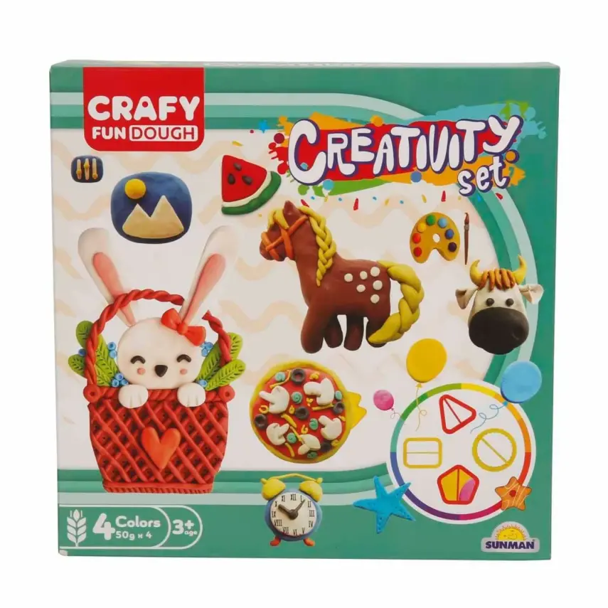 Crafy 12’li Oyun Hamuru Kalıp Seti – Yaratıcılık - 2