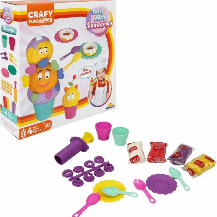 Crafy Buzzy Muzzy Dondurma Oyun Hamuru Seti 200 g 22 Parça - 1