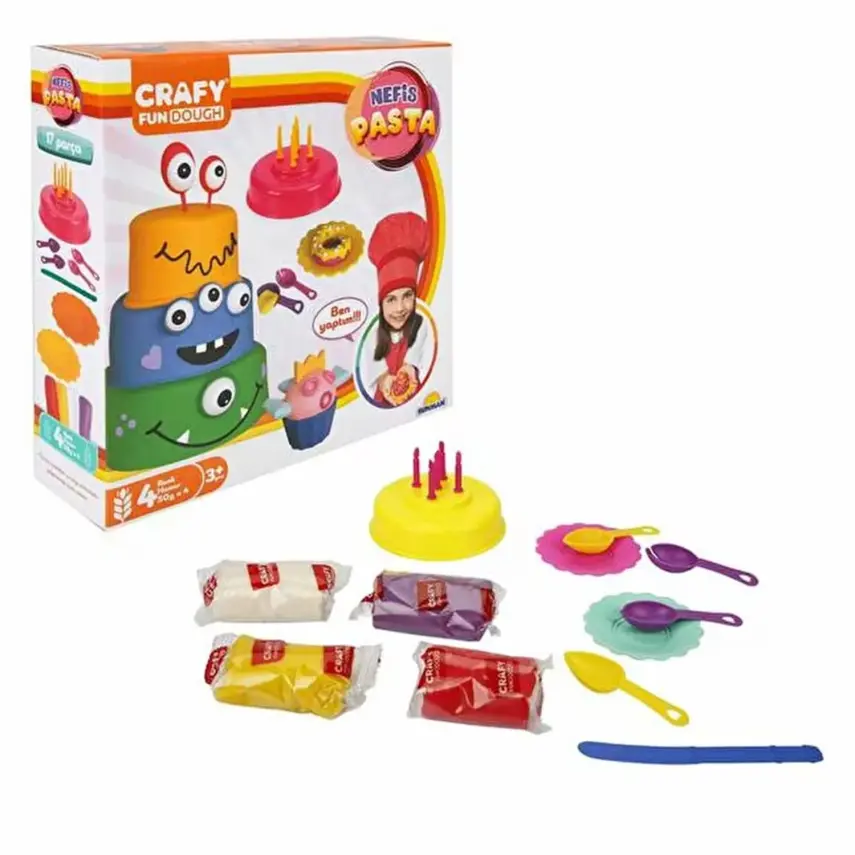 Crafy Nefis Pasta Oyun Hamur Seti 17 Parça 200 gr - 1
