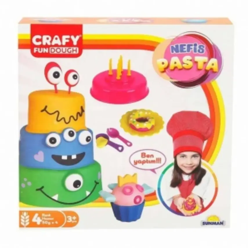Crafy Nefis Pasta Oyun Hamur Seti 17 Parça 200 gr - 3
