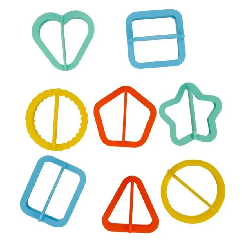Crafy Oyun Hamur Kalıbı Şekiller 8 Parça Kartela - 1