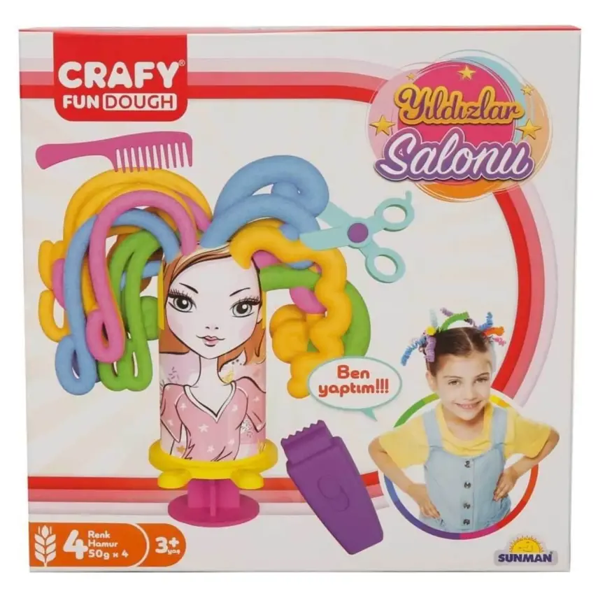 Crafy Yıldızlar Salonu Oyun Hamur Seti 200 g 11 Parça - 5