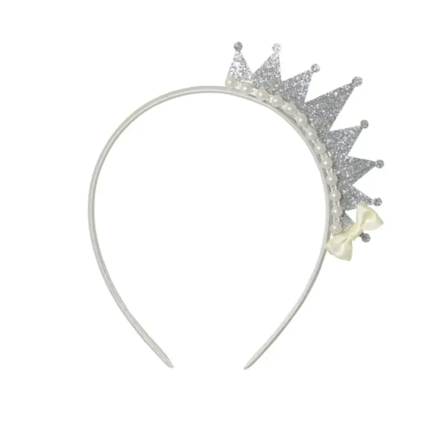 Crazy Kids Kız Taç Gri - 1