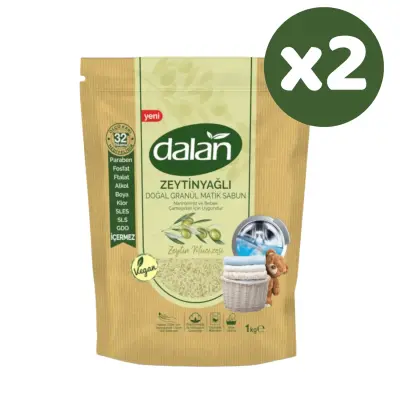 Dalan Doğal Granül Sabun Zeytinyağlı 1000 gr x 2 Adet - 2