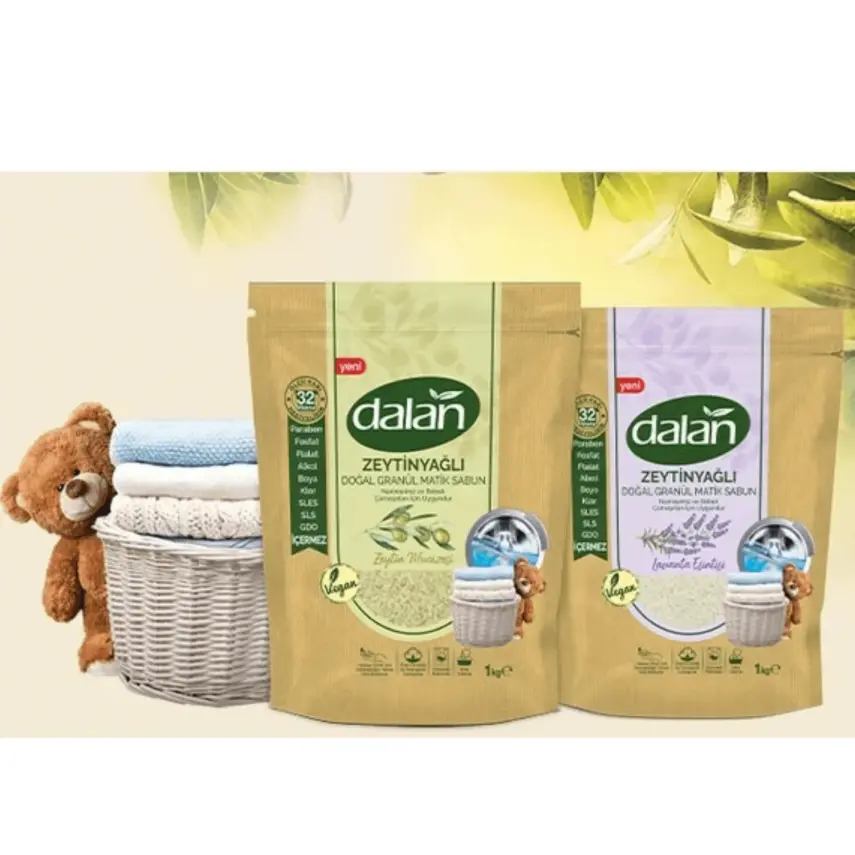 Dalan Doğal Granül Sabun Zeytinyağlı Lavanta Esintisi 1000 gr x 3 Adet - 3