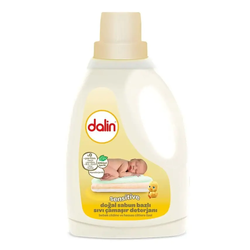 Dalin Doğal Sabun Bazlı Sıvı Bebek Çamaşır Deterjanı 1500 ml - 1
