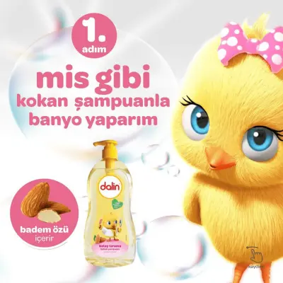 Dalin Kolay Tarama Bebek Şampuanı Badem 700 ml x 2 Adet - 8