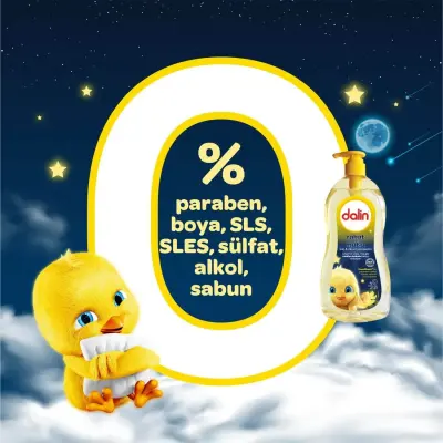 Dalin Rahat & Mutlu Saç ve Vücut Bebek Şampuanı 700 ml - 8