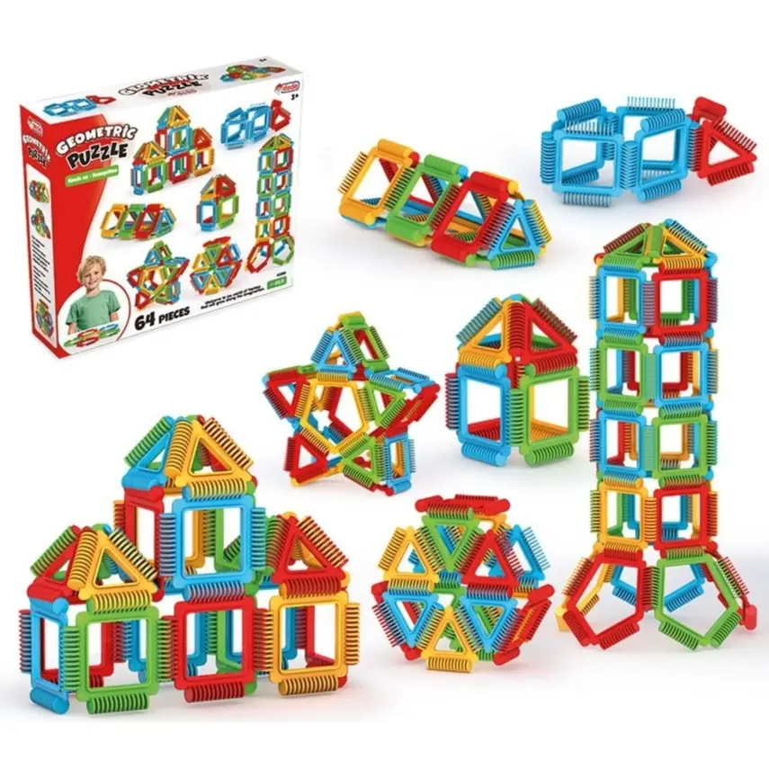 Dede Geometrik Puzzle 64 Prç - 1