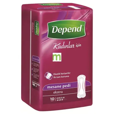 Depend Kadın Mesane Pedi 10'lu Ekstra - 2