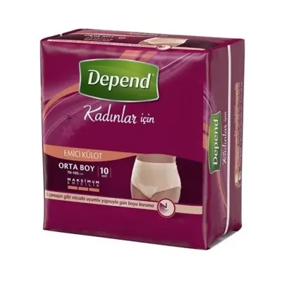 Depend Tek Kullanımlık Emici Kadın Külodu 10'lu Orta Boy - 2