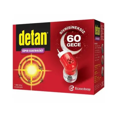 Detan 60 Gece Elektrolikit Cihaz + Yedek 