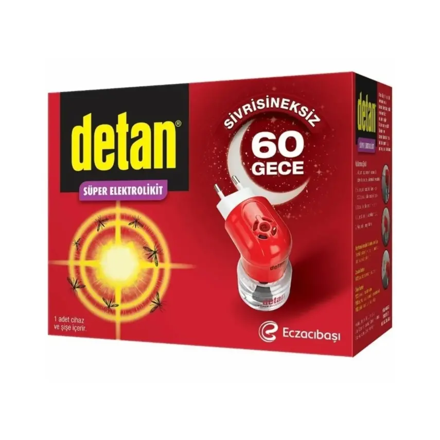 Detan 60 Gece Elektrolikit Cihaz + Yedek  - 1