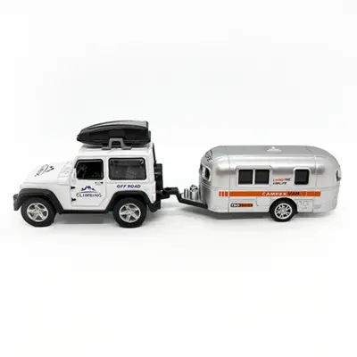 Diecast Metal Araba Karavanlı