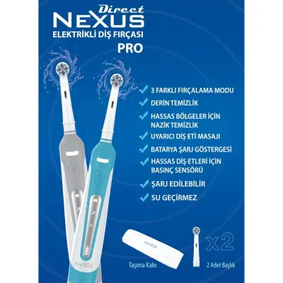 Direct Nexus Elektrikli Diş Fırçası Pro - 6