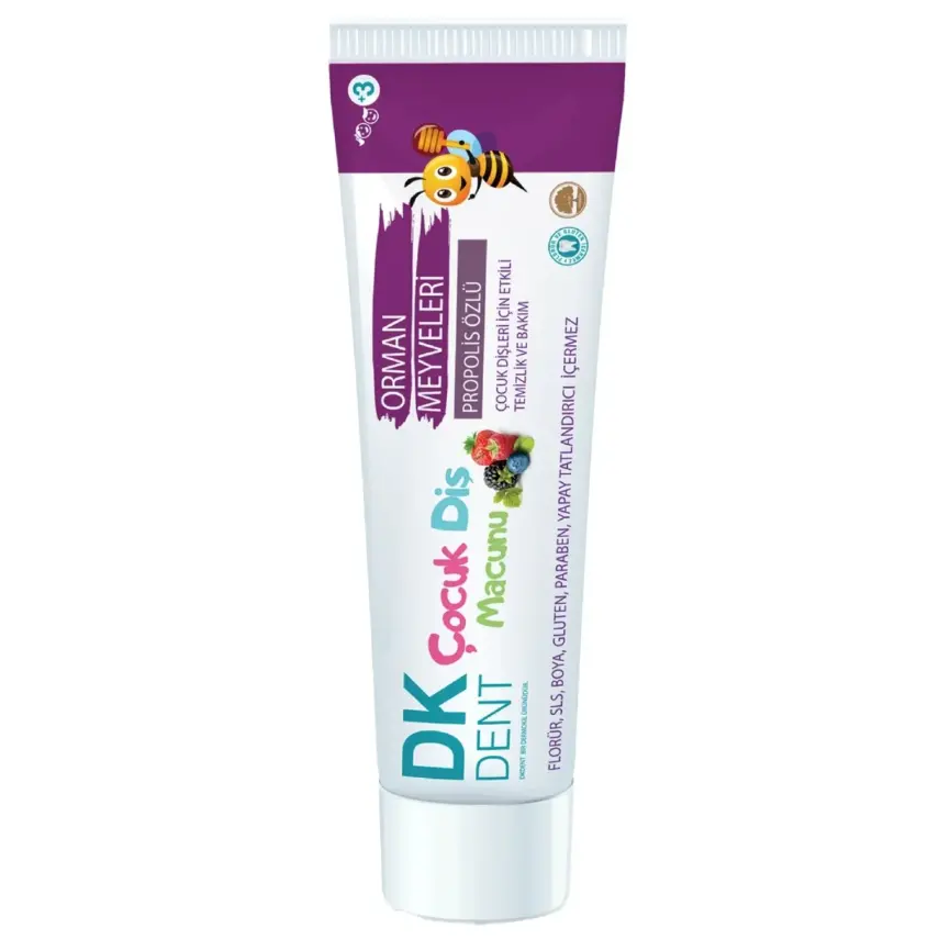 Dkdent Çocuk Diş Macunu Ahududu Aromalı 50 ml - 2