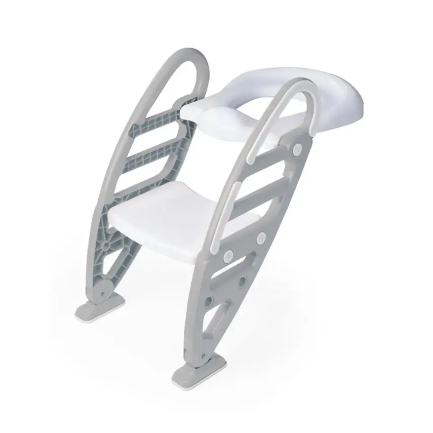 Dolu Kaydırmaz Ayarlı Merdivenli Tuvalet Gri - 1