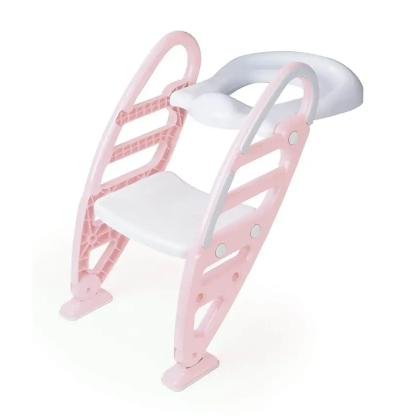 Dolu Kaydırmaz Ayarlı Merdivenli Tuvalet Pembe - 1