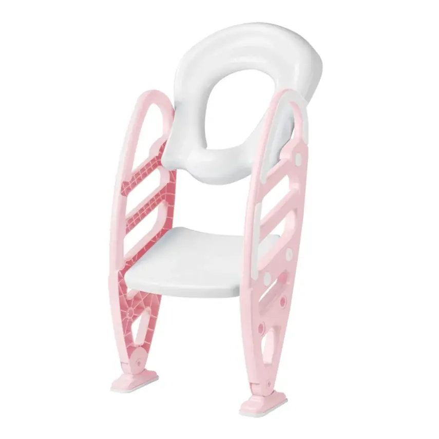 Dolu Kaydırmaz Ayarlı Merdivenli Tuvalet Pembe - 6