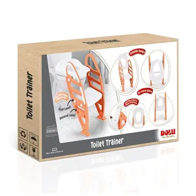 Dolu Kaydırmaz Ayarlı Merdivenli Tuvalet Turuncu - 2