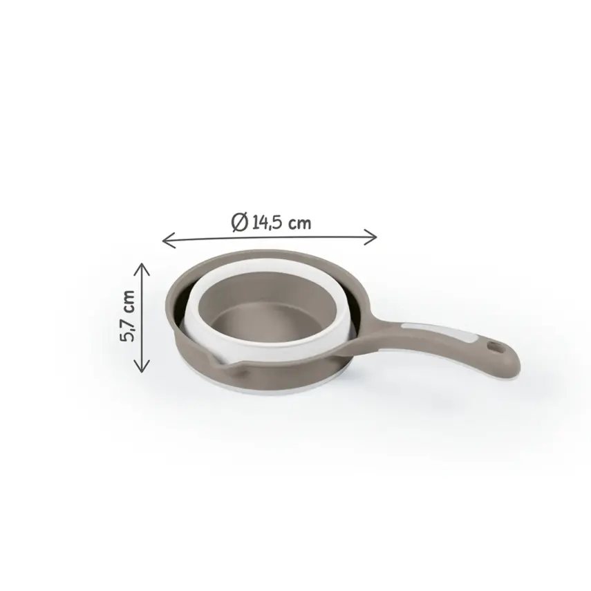 Dolu Nuve Çocuk Katlanabilir 3lü Küvet Seti Gri - 7