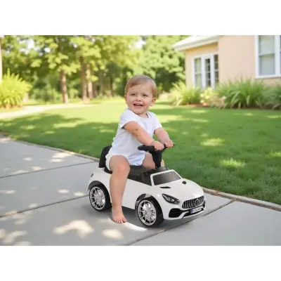 Dolu Ride On Car Pedalsız Beyaz Bingit Araba - 2