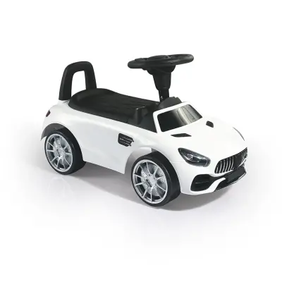 Dolu Ride On Car Pedalsız Beyaz Bingit Araba