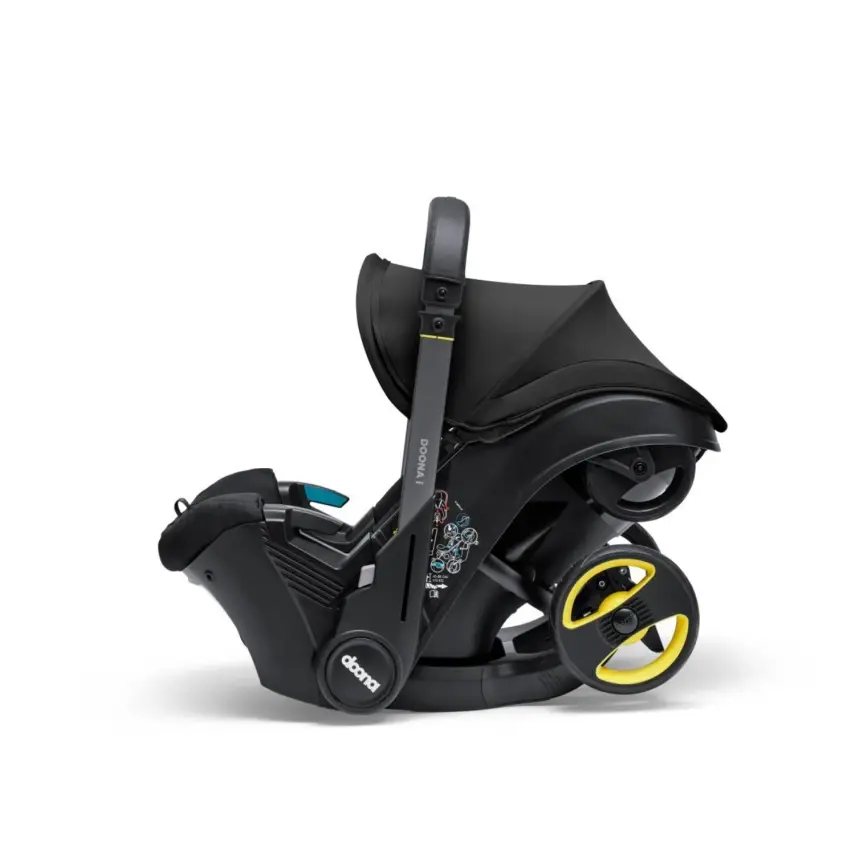 Doona i Bebek Arabasına Dönüşen Tekerlekli Gr 0 Bebek Ana Kucağı Oto Koltuğu Nitro Black - 13