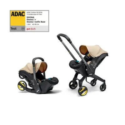 Doona i Bebek Arabasına Dönüşen Tekerlekli Gr 0 Bebek Ana Kucağı Oto Koltuğu Sahara Sand - 2