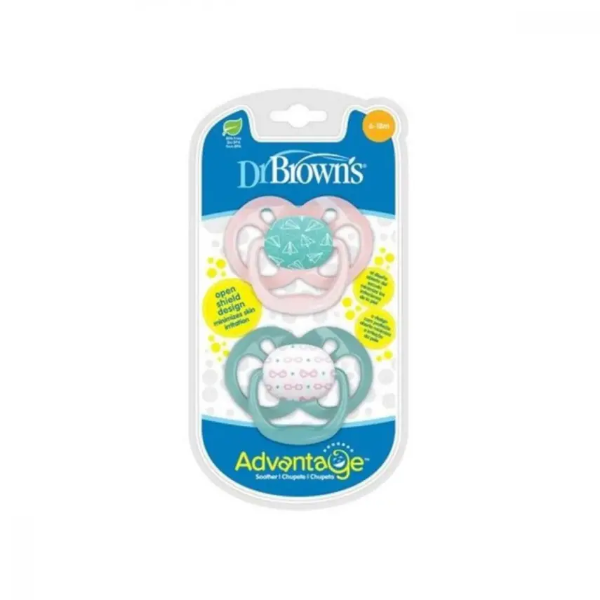 Dr Browns Advantage Silikon Emzik 2li 2. Aşama Pembe - 2