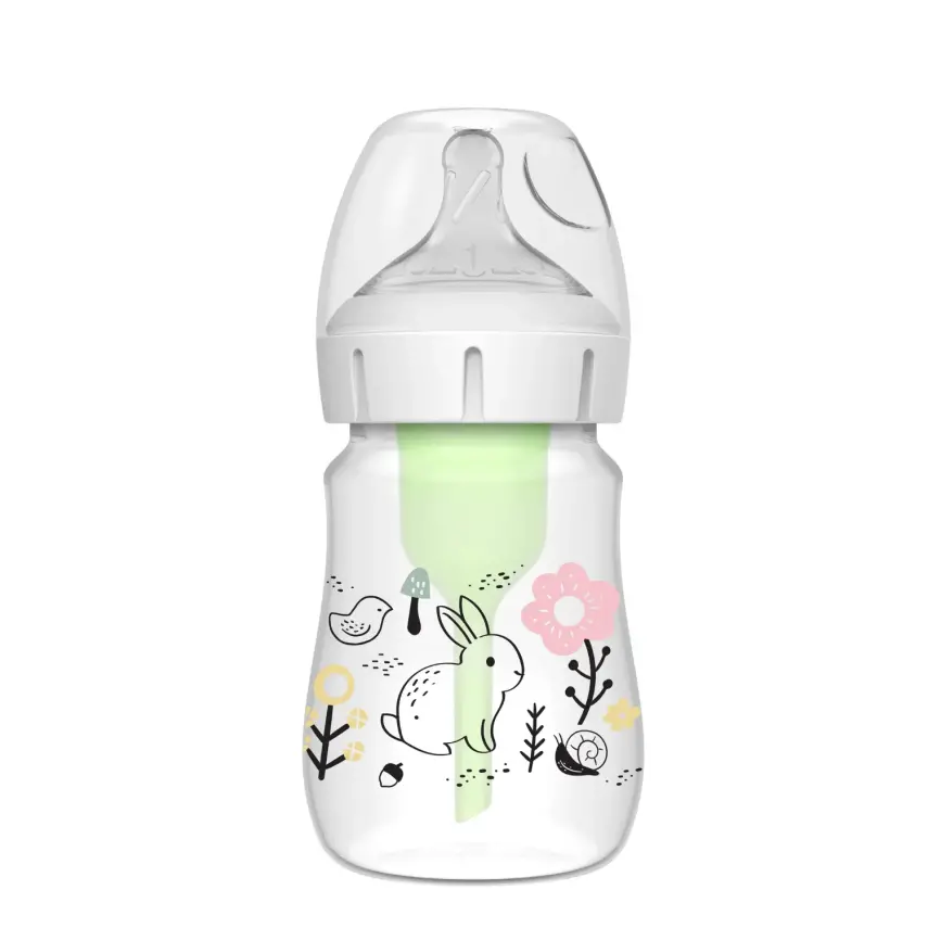 Dr Browns PP Biberon Geniş Ağız Anti-Kolik Options+ Orman Tavşan Desenli 150 ml  - 1
