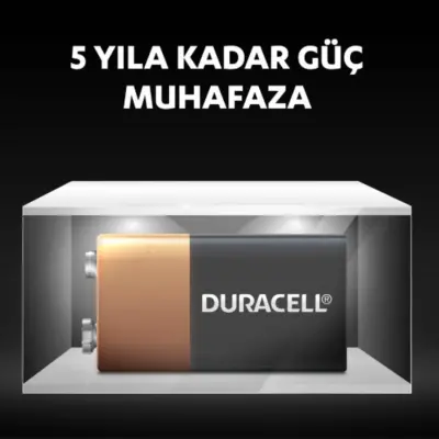 Duracell 9 Volt Pil - 2