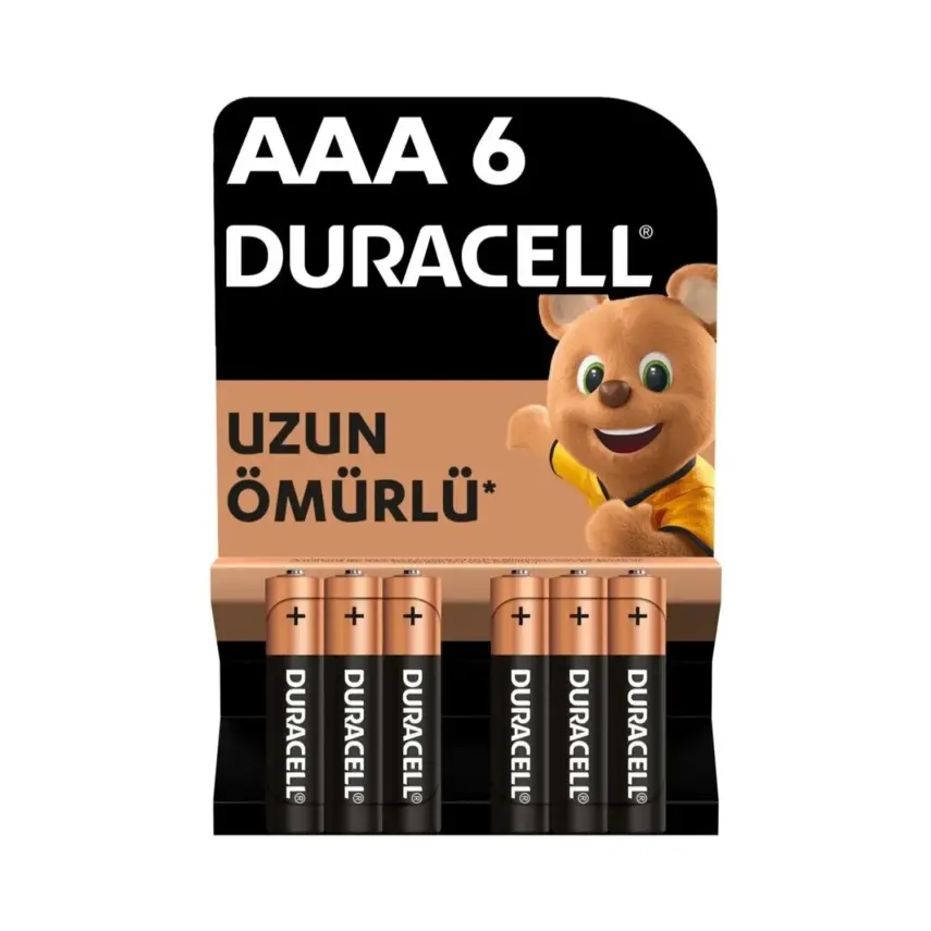 Duracell AA İnce Kalem Pil 6 Lı - 1