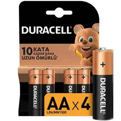 Duracell AA Kalem Pil 4 Lü - 1