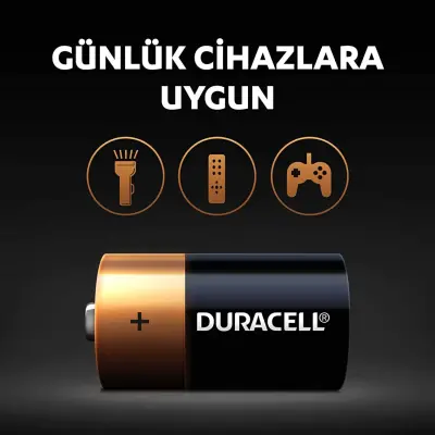 Duracell C Orta Boy Pil 2 li - 2