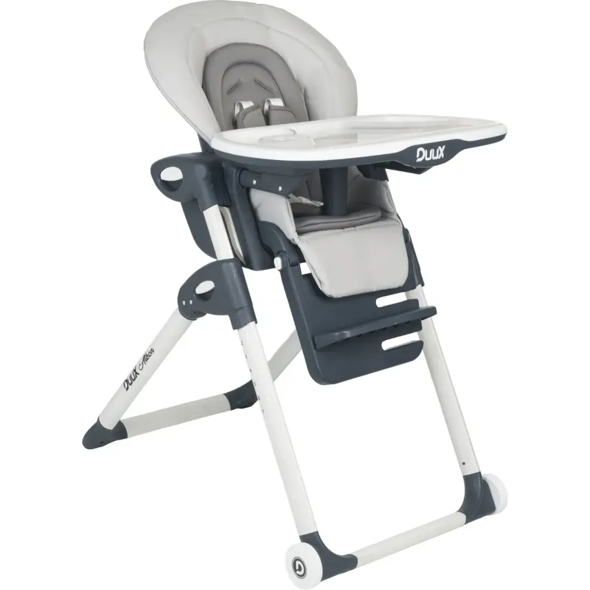 Duux Alkon Yatarlı Portatif Katlanabilen Yükseklik Ayarlı Mama Sandalyesi Gri - 1