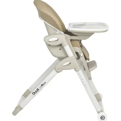 Duux Alkon Yatarlı Portatif Katlanabilen Yükseklik Ayarlı Mama Sandalyesi Gri - 2