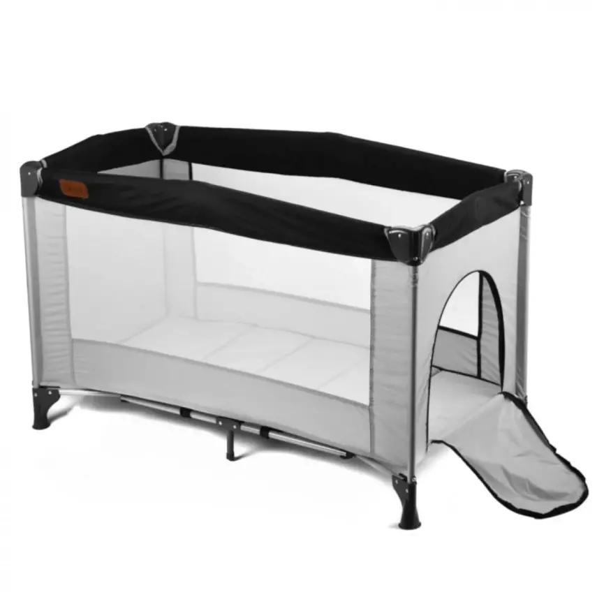 Duux Bixby Çift Emniyetli Taşıma Çantalı Oyun Parkı Park Yatak 60X120 cm Siyah - 2