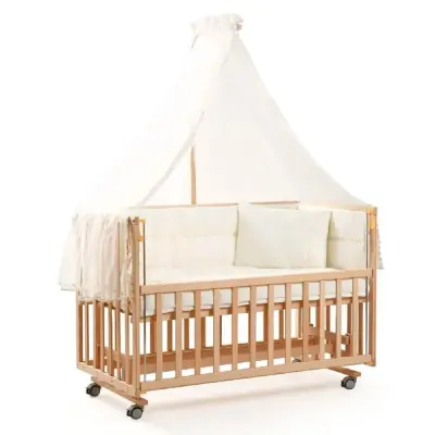 Duux Dada Naturel Anne Yanı Beşik 60x120 cm ve Uyku Seti - 2