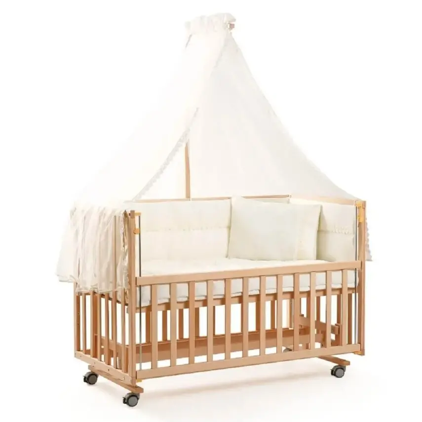 Duux Dada Naturel Anne Yanı Beşik 60x120 cm ve Uyku Seti - 2