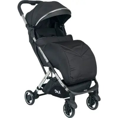 Duux Dubai Plus Kompakt Kabin Bebek Arabası Siyah - 4