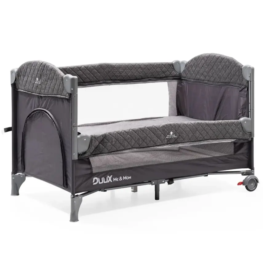 Duux Me And Mom Anne Yanı Oyun Parkı 70x120 cm Grey - 9