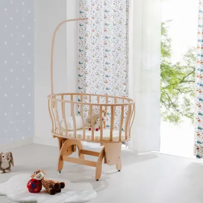 Duux Naturel Sepet Sallanır Beşik-Uyku Setli Krem - 4