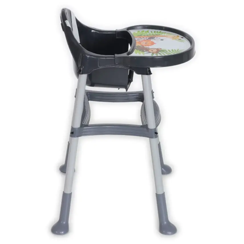 Duux Orman Desenli Portatif Katlaması Kolay Hafif 5 Nokta Emniyet Kemerli Basic Mama Sandalyesi Antrasit - 13