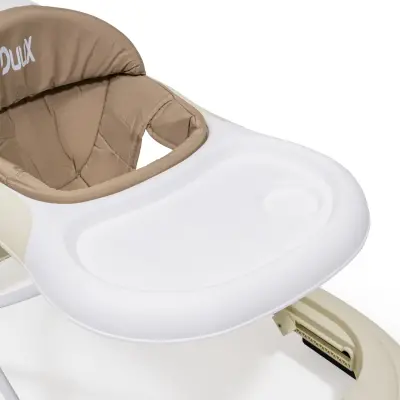 Duux Plano Oyuncaklı Müzikli 3 Kademeli Örümcek Bebek Yürüteci Bej - 5