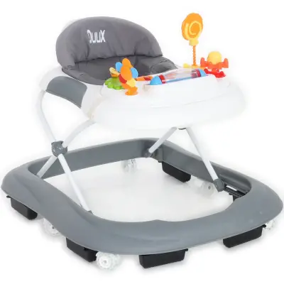 Duux Plano Oyuncaklı Müzikli 3 Kademeli Örümcek Bebek Yürüteci Beyaz - 3