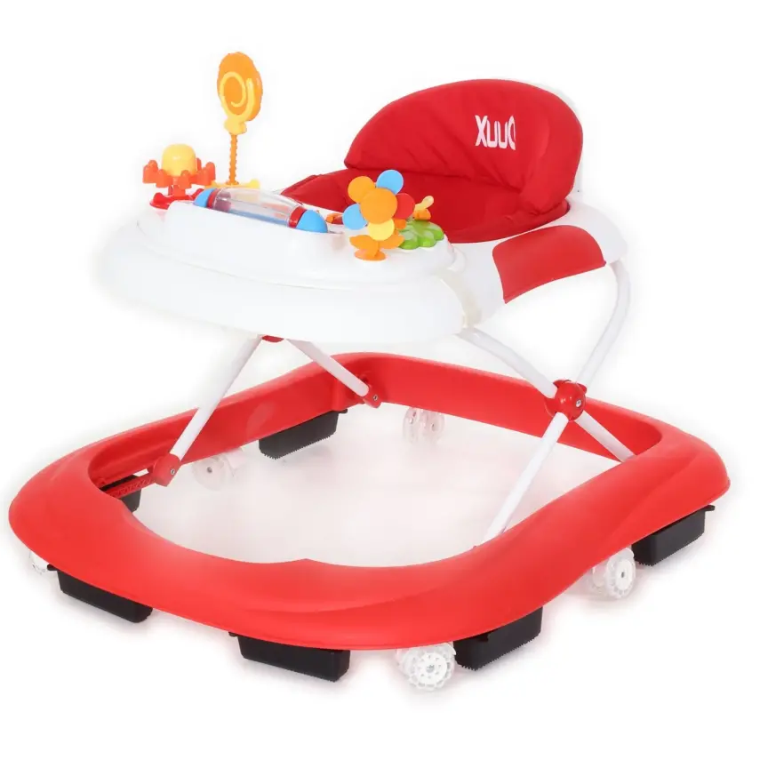 Duux Plano Oyuncaklı Müzikli 3 Kademeli Örümcek Bebek Yürüteci Kırmızı - 1