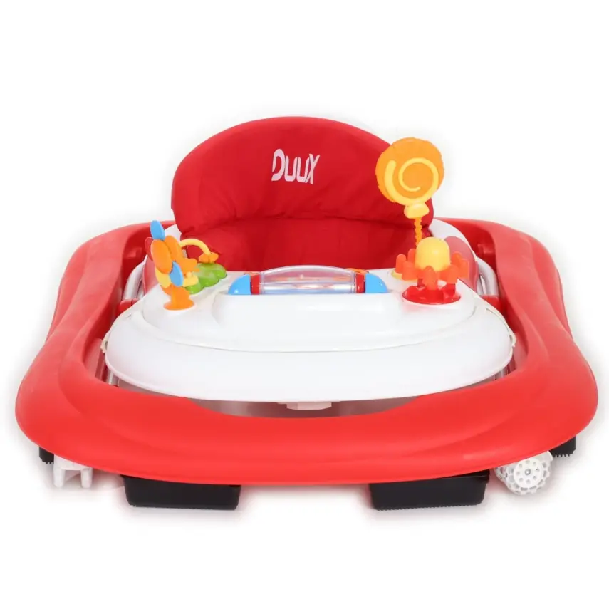 Duux Plano Oyuncaklı Müzikli 3 Kademeli Örümcek Bebek Yürüteci Kırmızı - 12