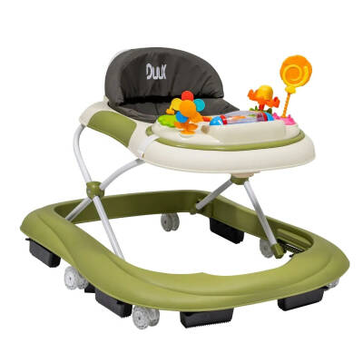 Duux Plano Oyuncaklı Müzikli 3 Kademeli Örümcek Bebek Yürüteci Yeşil