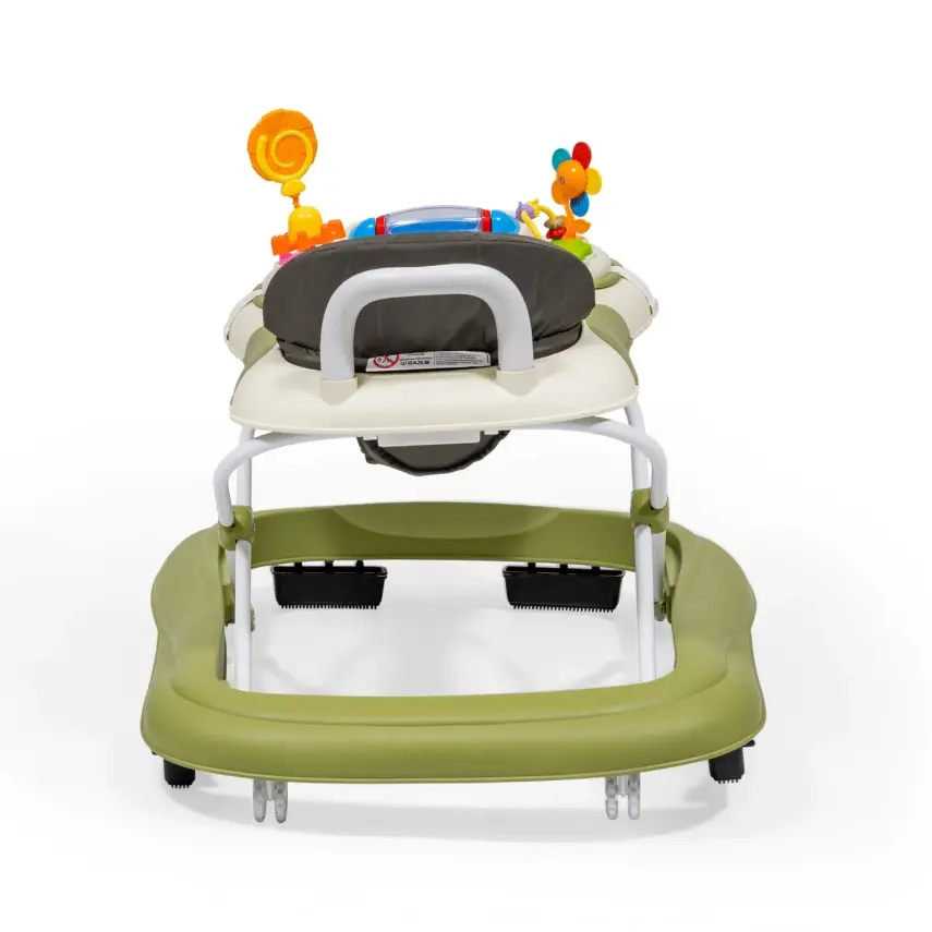 Duux Plano Oyuncaklı Müzikli 3 Kademeli Örümcek Bebek Yürüteci Yeşil - 2